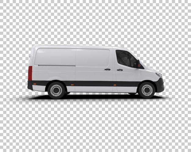 Samochód towarowy izolowany na tle ilustracji renderingu 3D