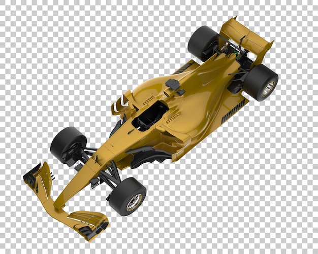 PSD samochód wyścigowy na przezroczystym tle. renderowanie 3d - ilustracja