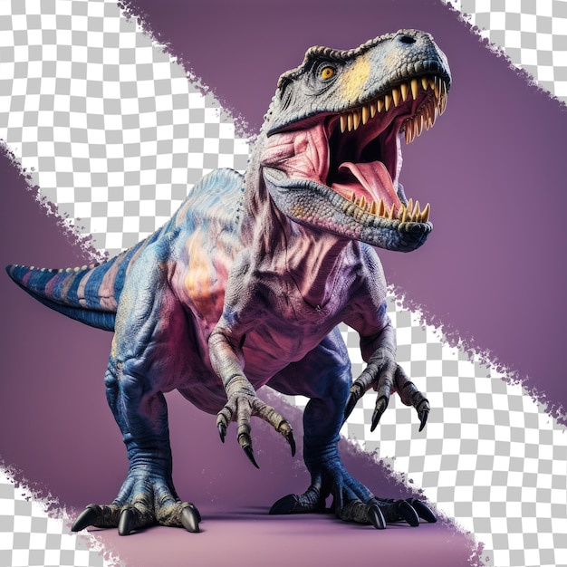 Samodzielny Posąg T-rex Na Przezroczystej Tle