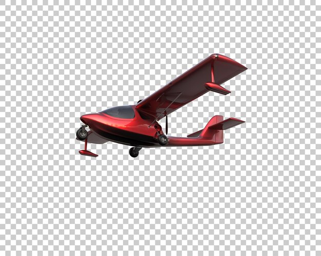PSD samolot izolowany na tle w ilustracji renderingu 3d