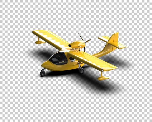 Samolot Izolowany Na Tle W Ilustracji Renderingu 3d