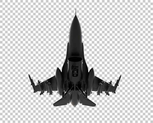 Samolot myśliwski izolowany na tle ilustracja renderingu 3D