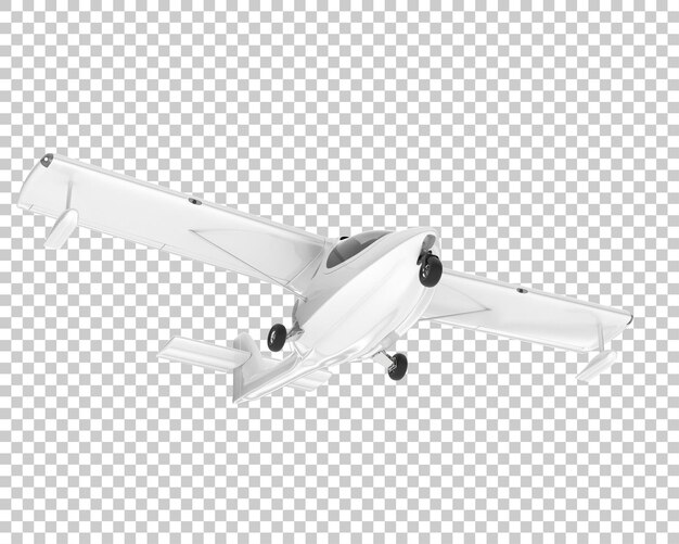 PSD samolot na przezroczystym tle ilustracja renderowania 3d