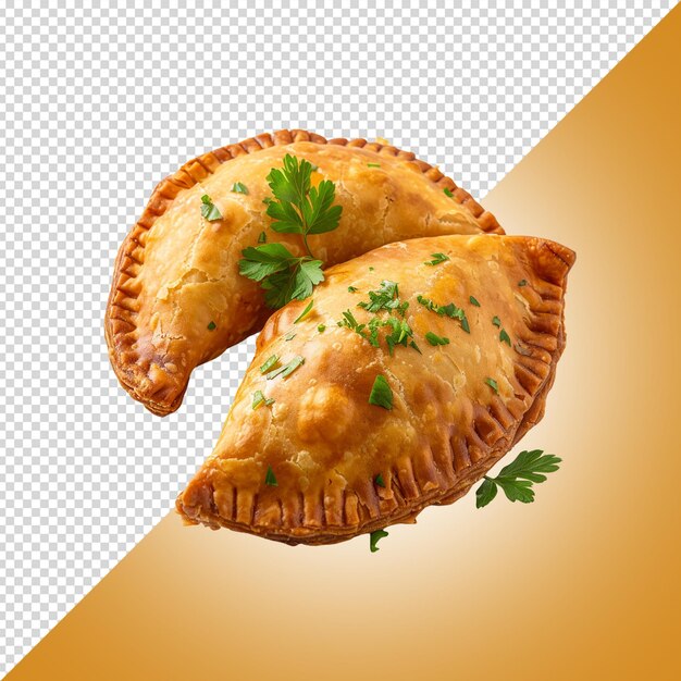 PSD samosa isolated on white