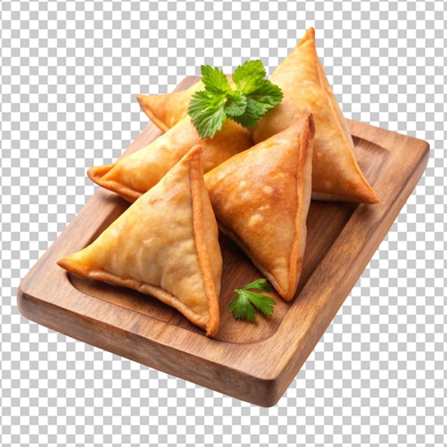 Samosa on a transparent background