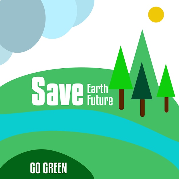 PSD a sample poster for environment conservation and planet saving