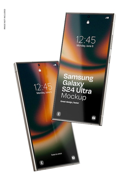 PSD samsung galaxy s24 ultra mockup widok boczny