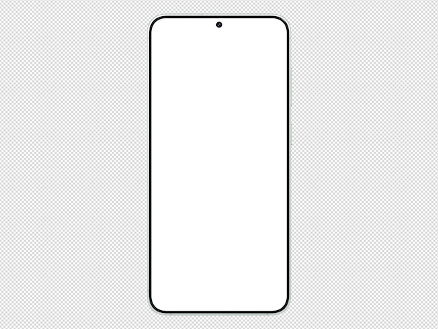 Samsung Galaxy S25 Mint Mockup skabelon uden baggrund, isoleret