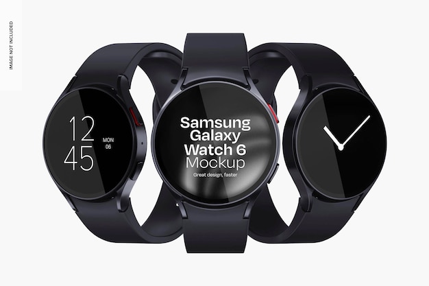 Samsung galaxy watch 6 set mockup vista anteriore