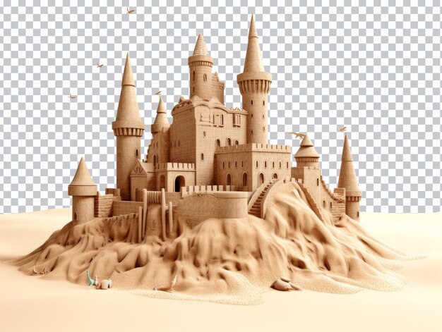 PSD sand castle png