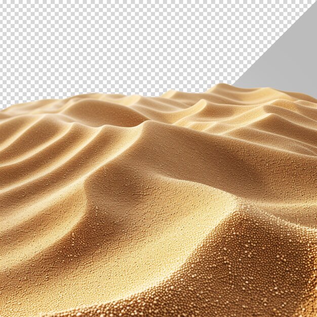 PSD a sand dune with a sand dune and a white background