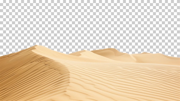 Dune di sabbia isolate su uno sfondo trasparente png psd