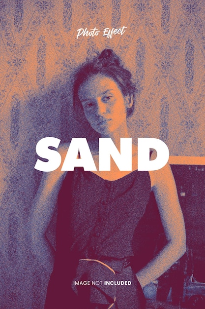 PSD sand photo effect