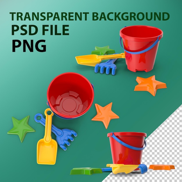 PSD sand toys png