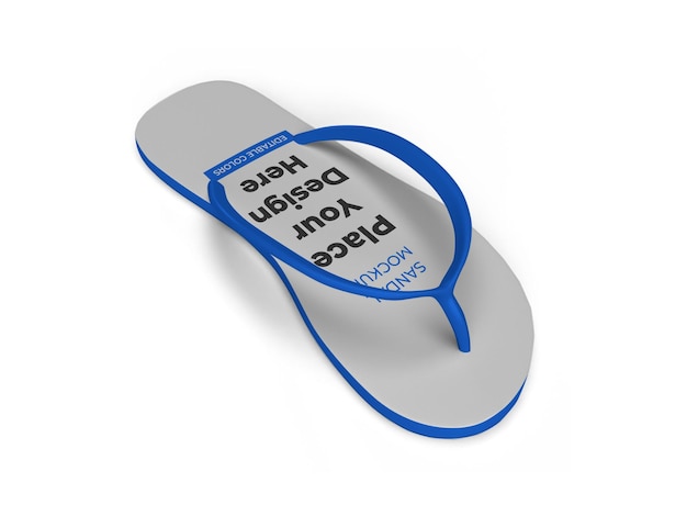 Sandal Slipper Mockup Template Isolated PSD