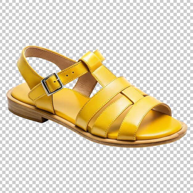 PSD sandals on transparent background