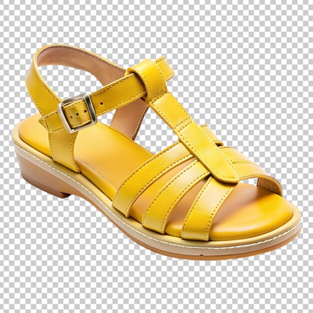 PSD sandals on transparent background