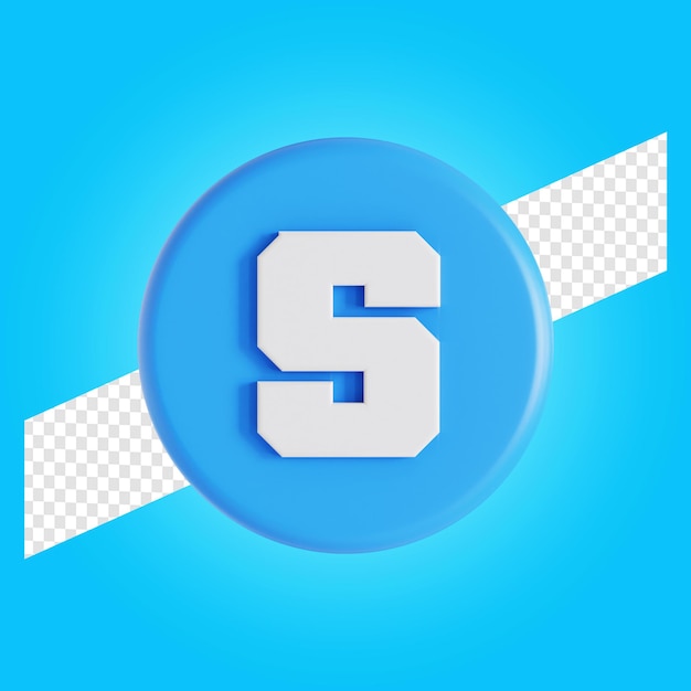 PSD sandbox cryptocurrency symbool logo 3d illustratie