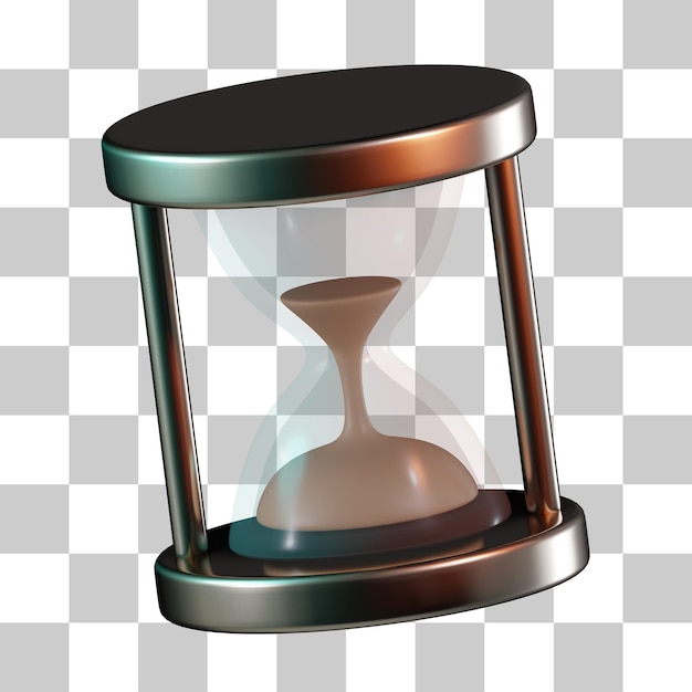 Sandglass timer 3d icon