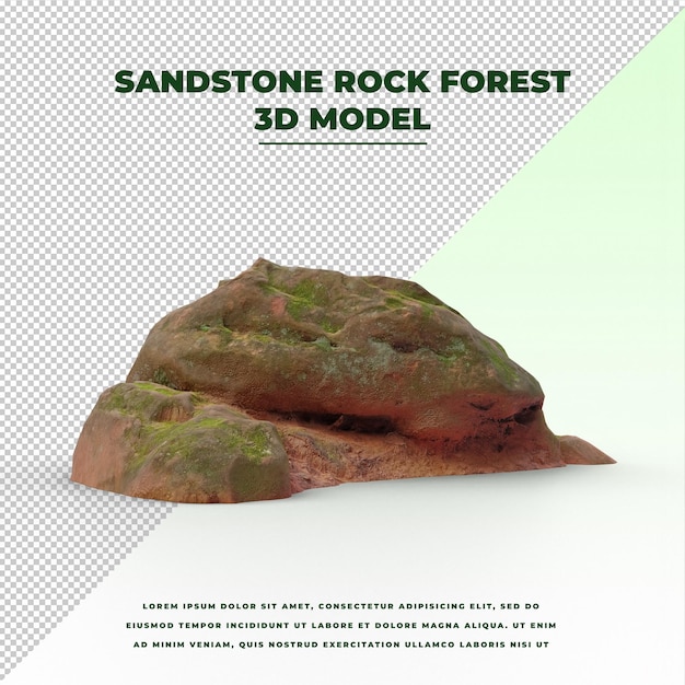 PSD sandstone rock forest