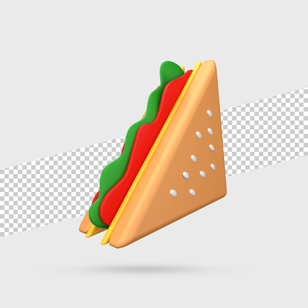 Sandwich 3d render