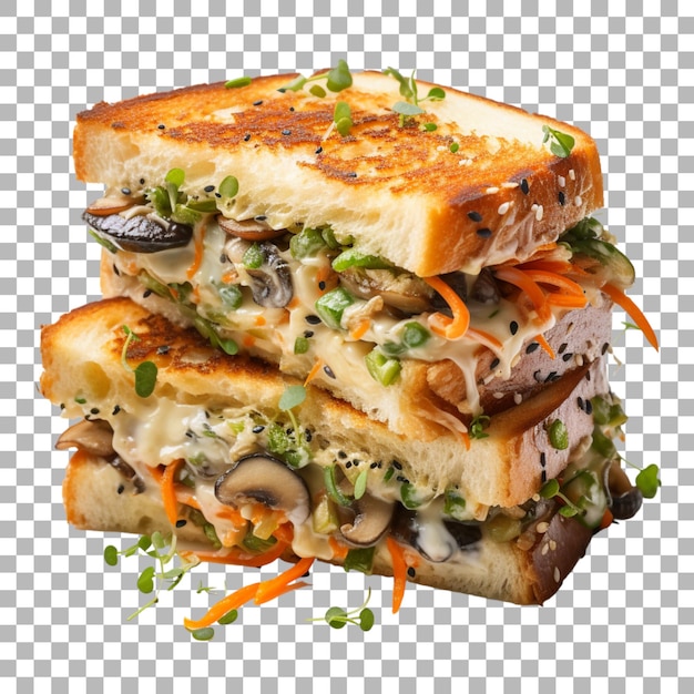 PSD sandwich on transparent background