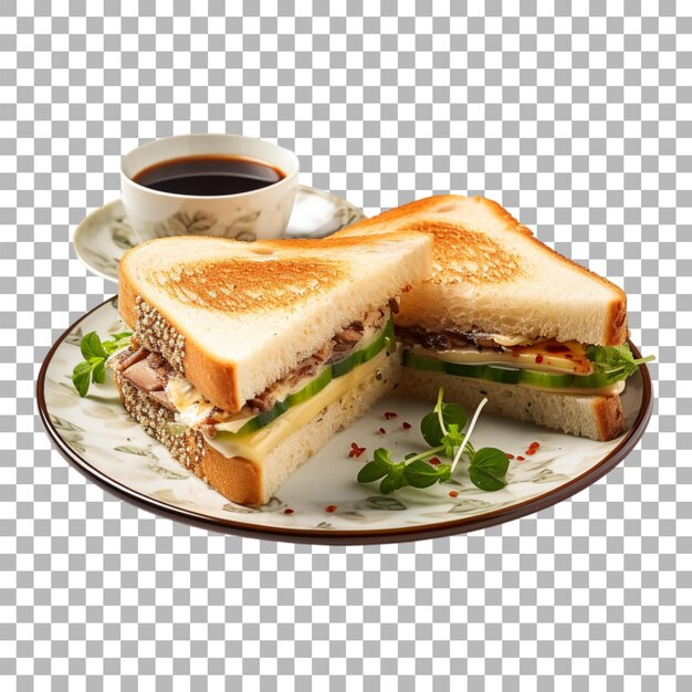 PSD sandwich on transparent background