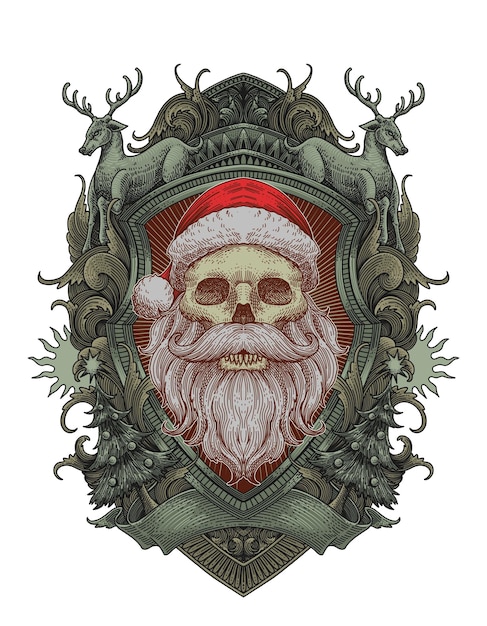 Illustrazione della barba di babbo natale