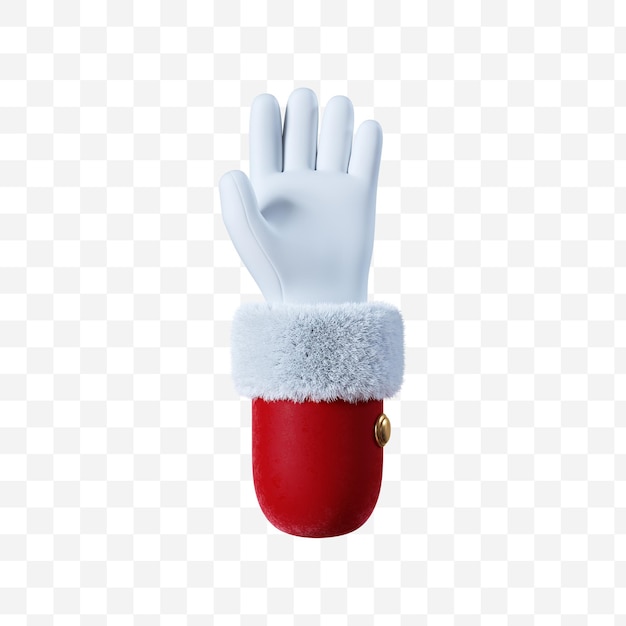 Santa Claus cartoon hand gesture