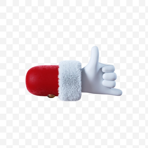 Santa Claus cartoon hand like gesture