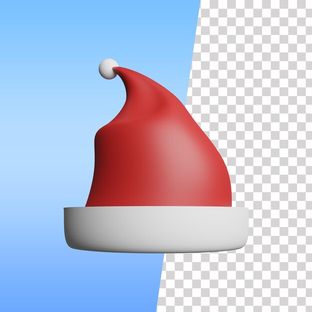 PSD cappello di babbo natale 3d