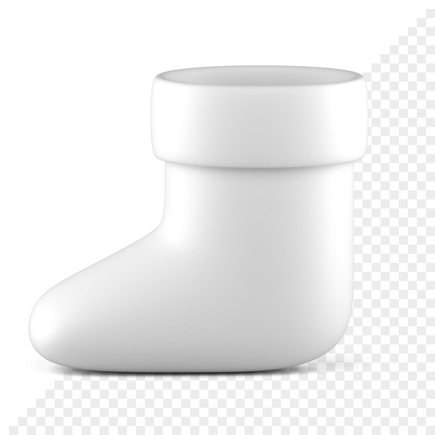 Santa gift sock 3d icon