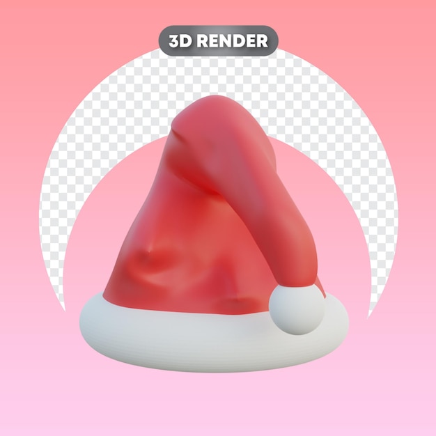 Santa hat christmas 3d object