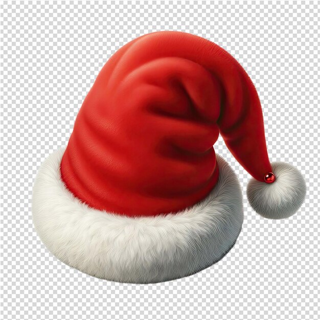 PSD a santa hat with a red cap on it