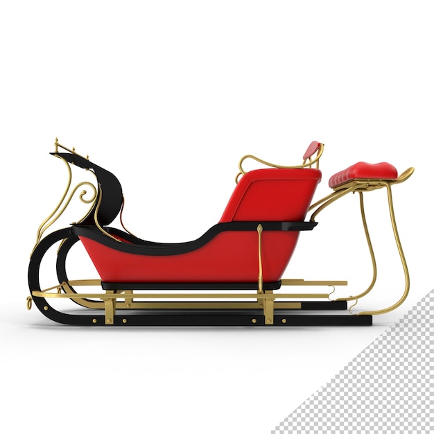 PSD santa's sleigh png