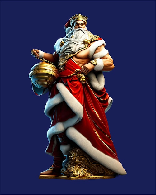 PSD scultura di babbo natale 5