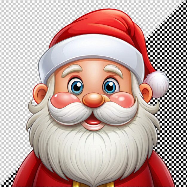 PSD santa vector on transparent background