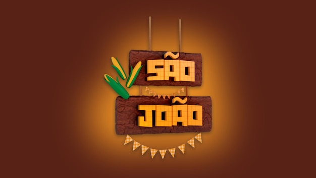 Sao joao 3d-badge