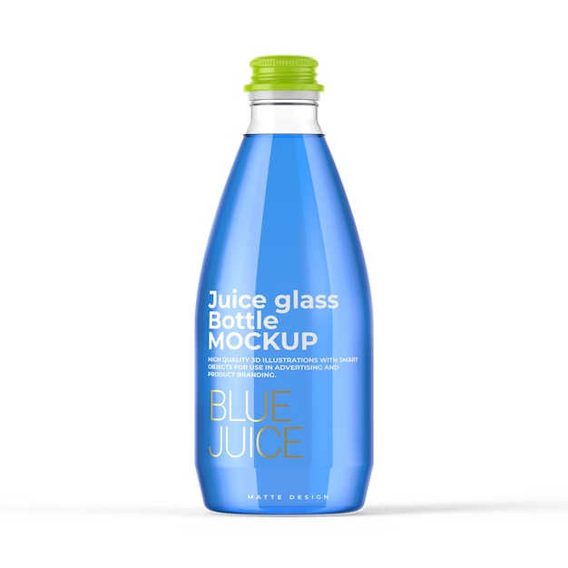 Sap glazen fles mockup