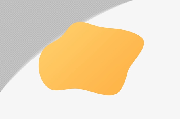 Sarı yumuşak Renkli şablon psd png design ile Soyut Şekil şeffaf Öğesi