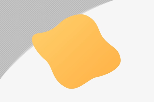 Sarı yumuşak Renkli şablon psd png design ile Soyut Şekil şeffaf Öğesi