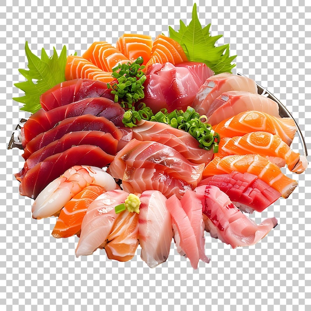 PSD sashimi sushi roll png with transparent background