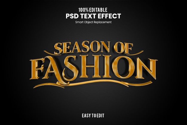 Sason of Fashion Elegant Exclusive 3D Text Effect