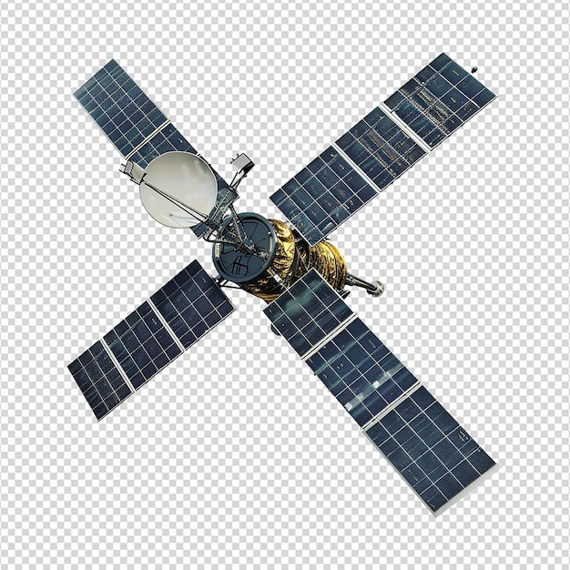 PSD satelita odizolowany na przezroczystym tle