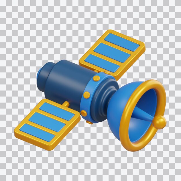 Satelliet 3D-illustratie