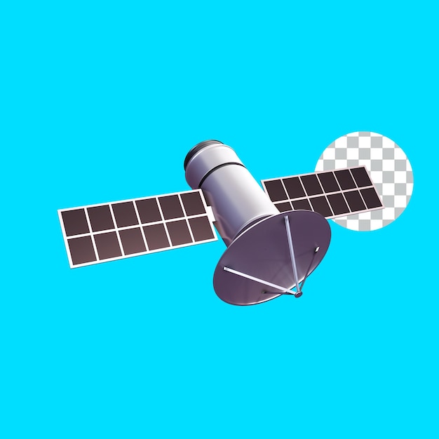 PSD satelliet 3d-pictogram