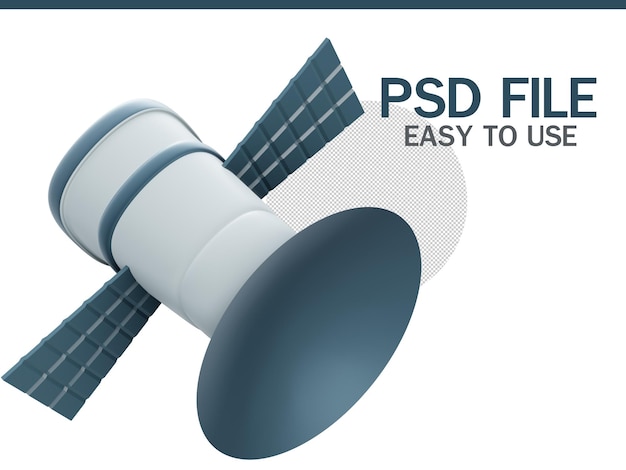 satelliet 3D-rendering
