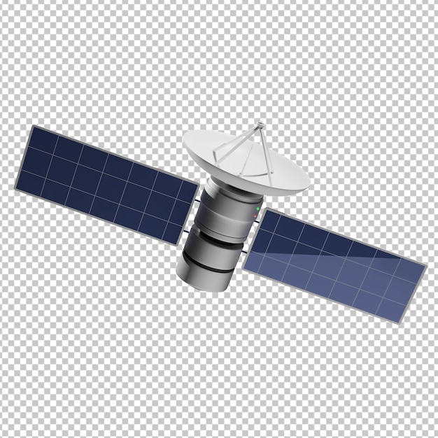 PSD illustrazione 3d satellitare