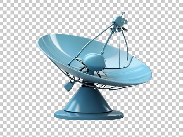 satellite dish on transparent background