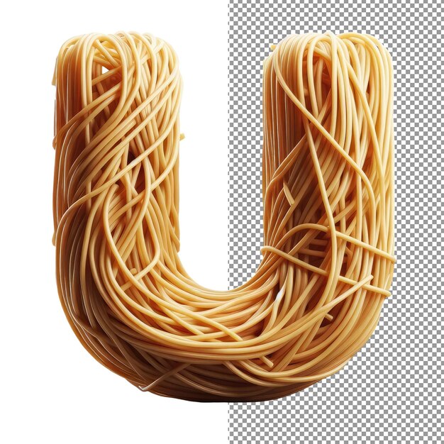 PSD satisfy your visual cravings spaghetti letters on a png background